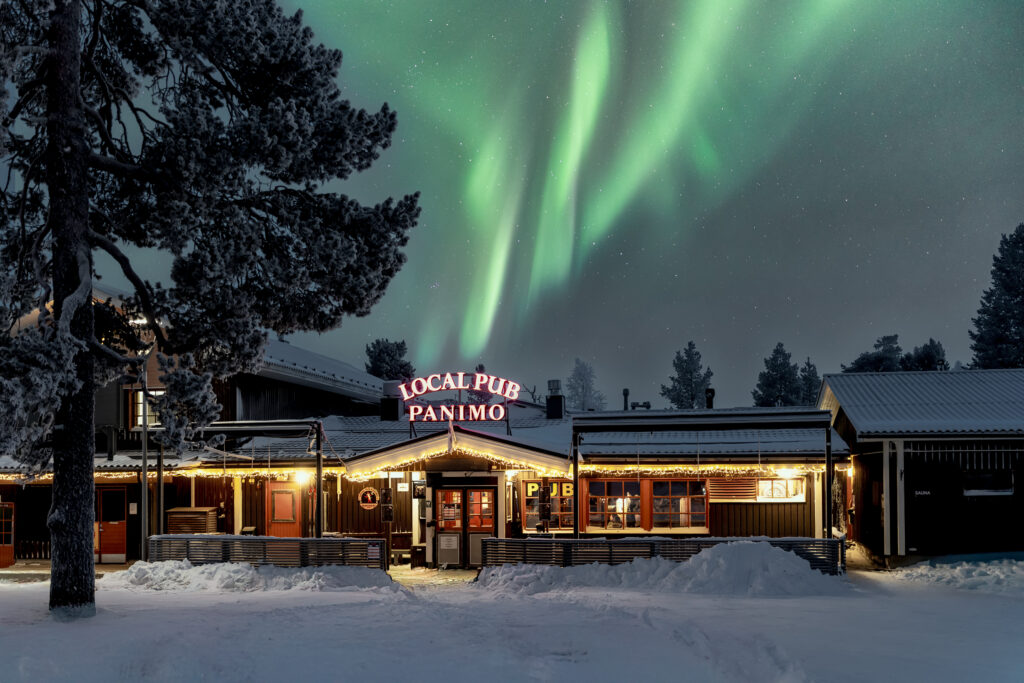 local pub panimo saariselkä northern lights